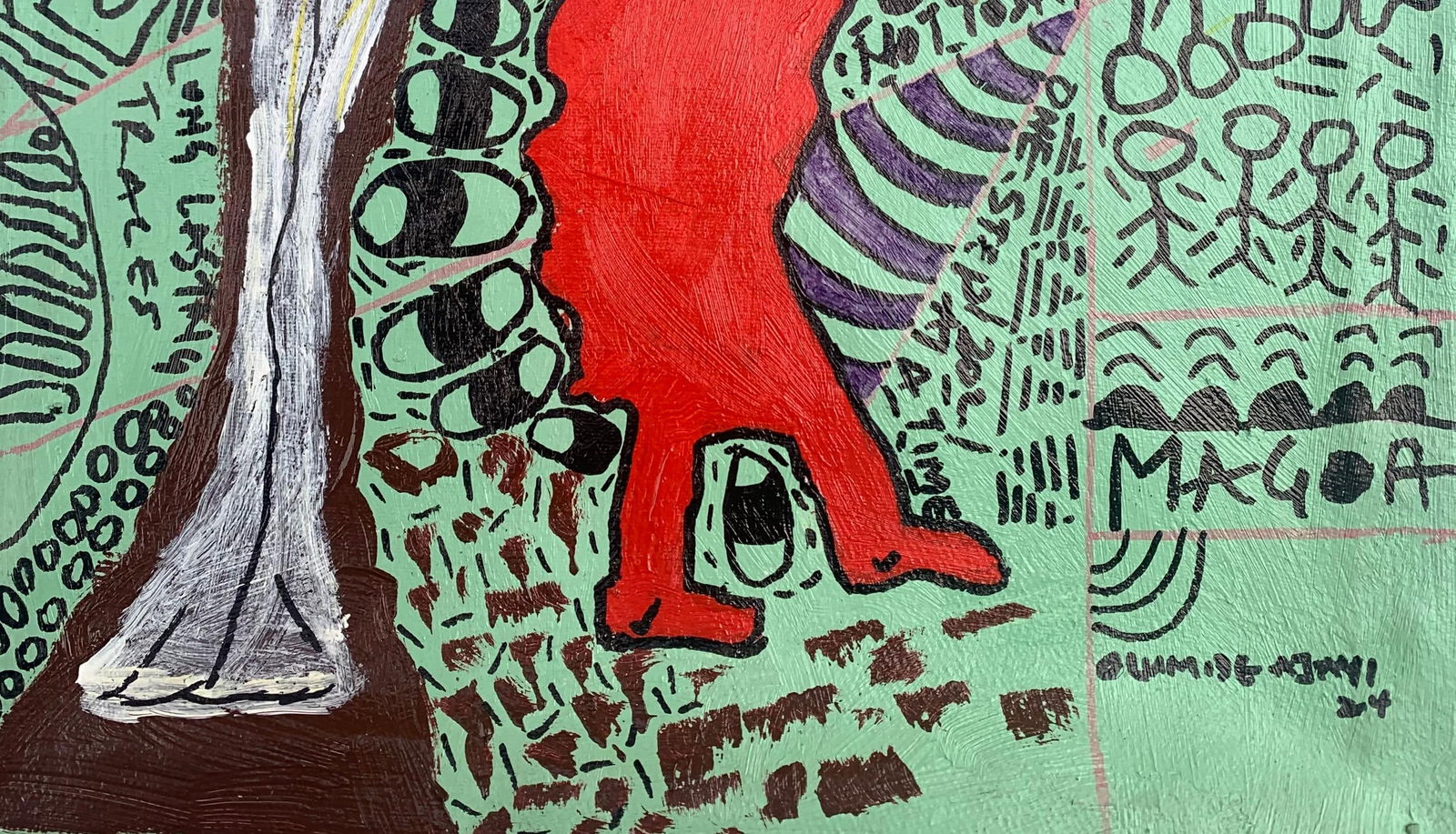 Olumide Ajayi, Magoa (Live Another Day) - 21st Century, Contemporary, Abstract, Miniature, 2024 - 6