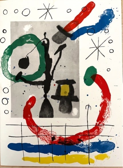 After Joan Miro, (Spanish 1893-1993) Composition 1963 (1 of 1)