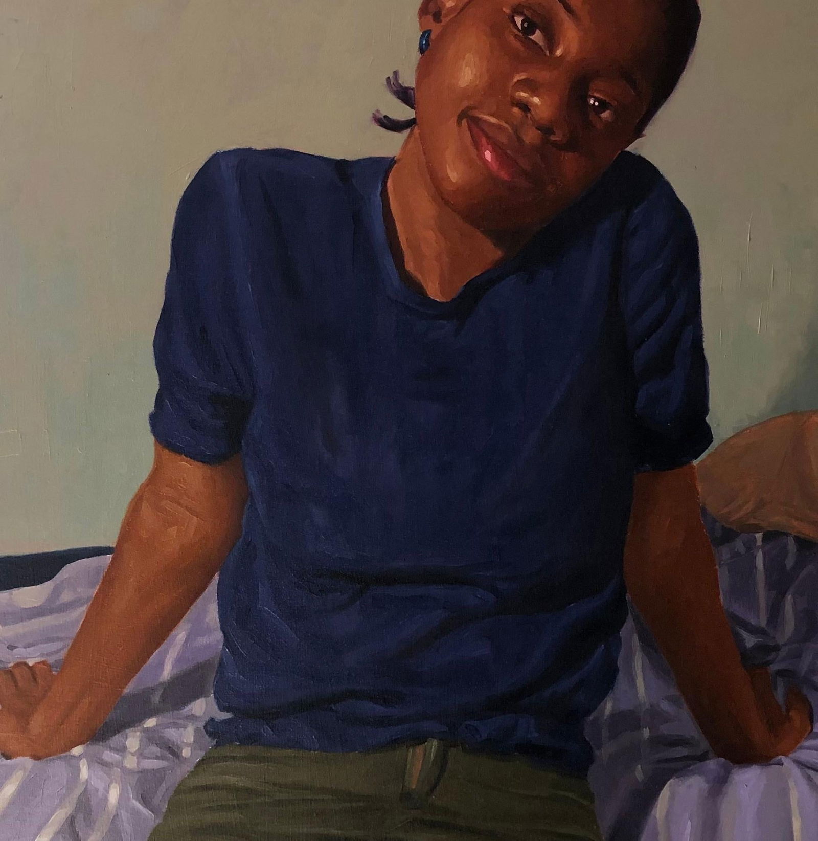 Simon Obeka, Regardless I will be Here - 21st Century, Contemporary, Figurative, Women, Love, 2024 - 12