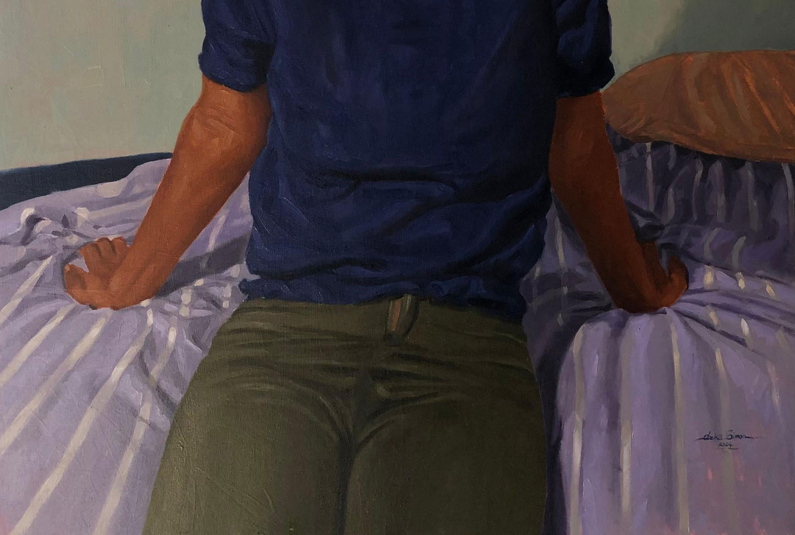 Simon Obeka, Regardless I will be Here - 21st Century, Contemporary, Figurative, Women, Love, 2024 - 7