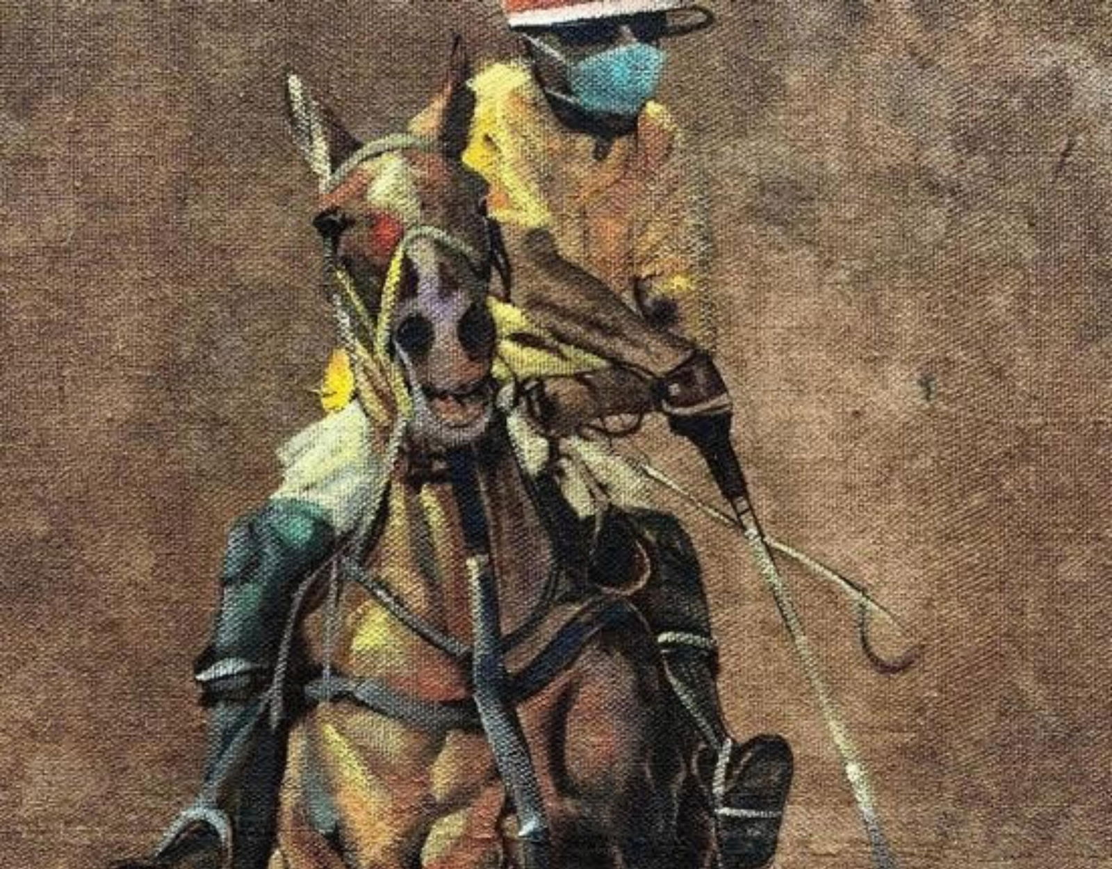 Wasiu Adelakun, Best Target Shot - 21st Century, Contemporary, Figurative Portrait, Horse Rider, - 11