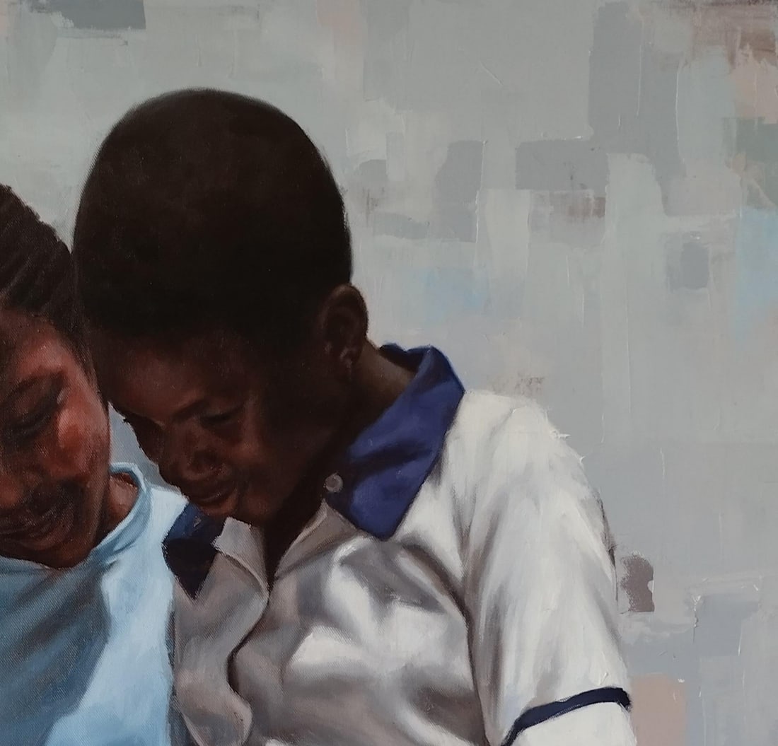 Meshach Charity, Today's Leader - 21st Century, Contemporary, Figurative Portrait, School Uniform, - 6