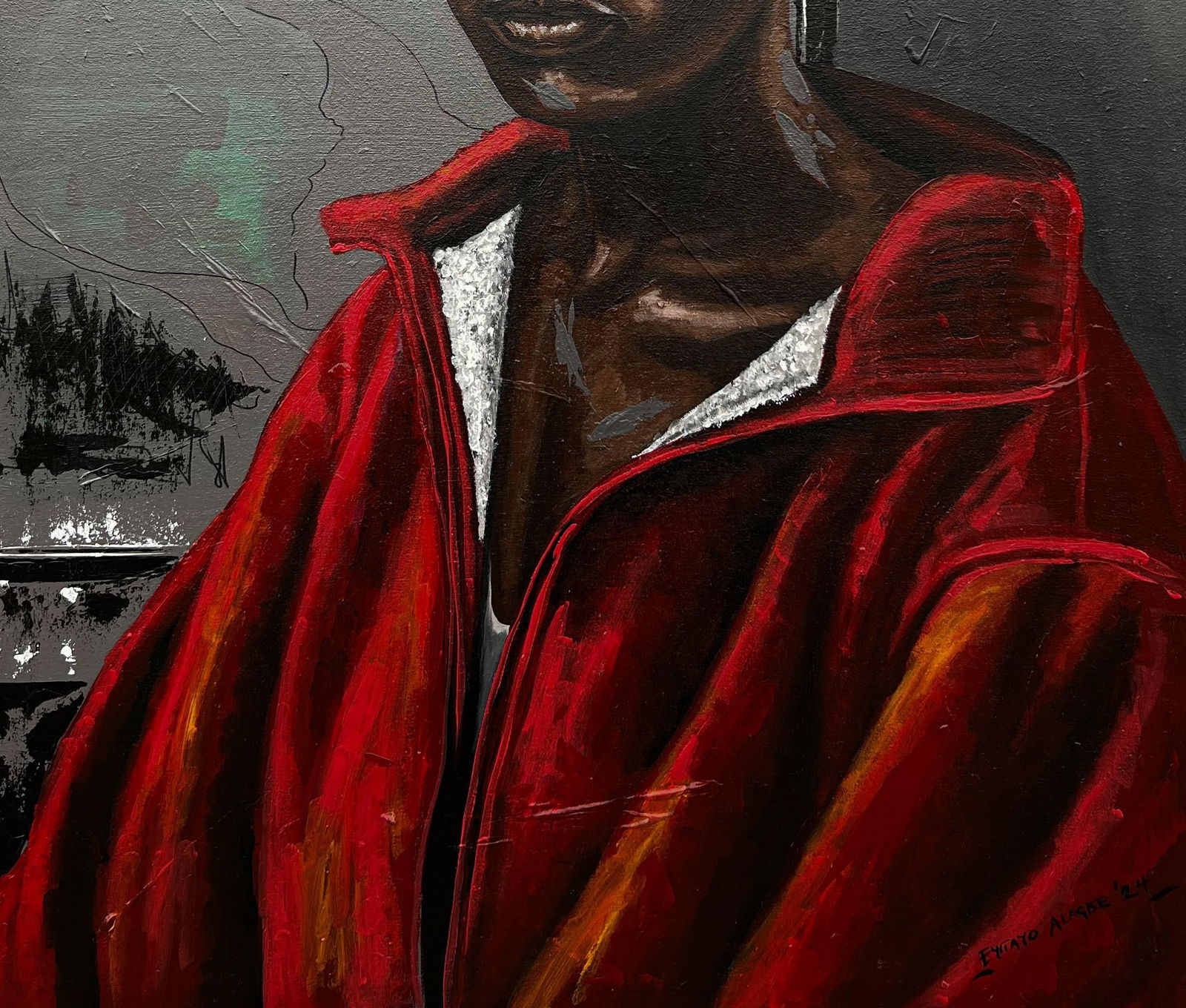 Eyitayo Alagbe , Portrait of Adesuwa - 21st Century, Contemporary, Figurative Portrait, Women, 2024 - 2
