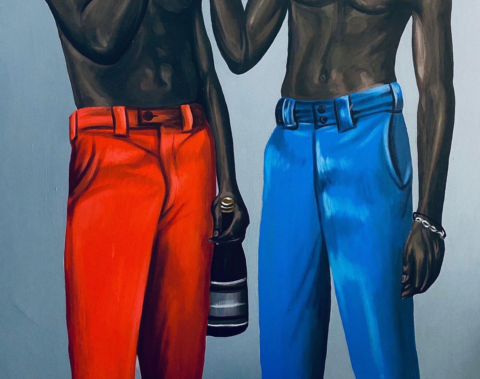Aladejare Ayodeji, Roister - 21st Century, Surrealism, Young Men Making Cheers to Good Life, 2022 - 3