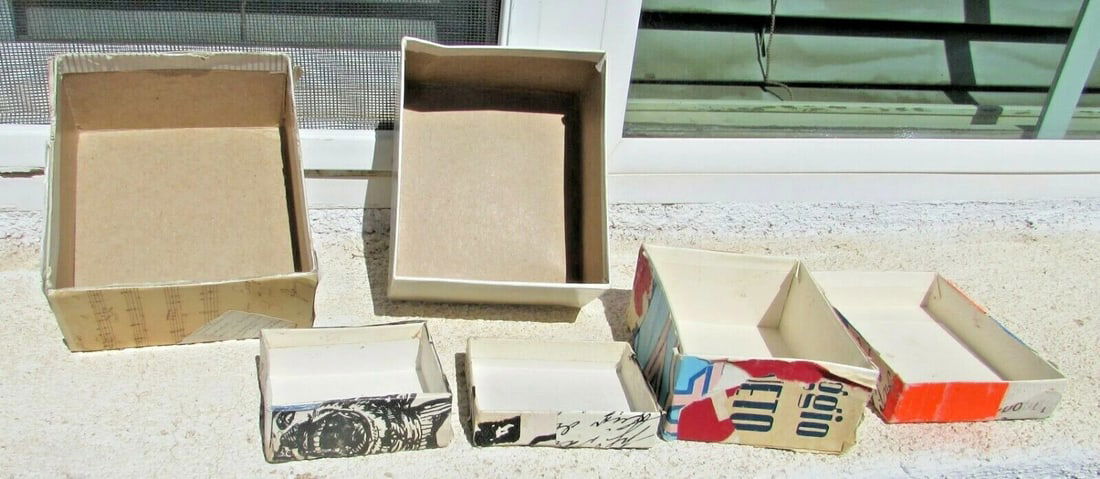 William Emboden Three collaged nesting boxes - 4