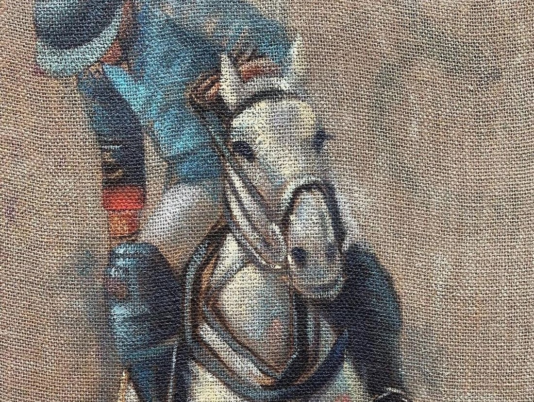 Wasiu Adelakun, On Defense - 21st Century, Contemporary, Figurative Portrait, Horse Rider, Sport, - 5
