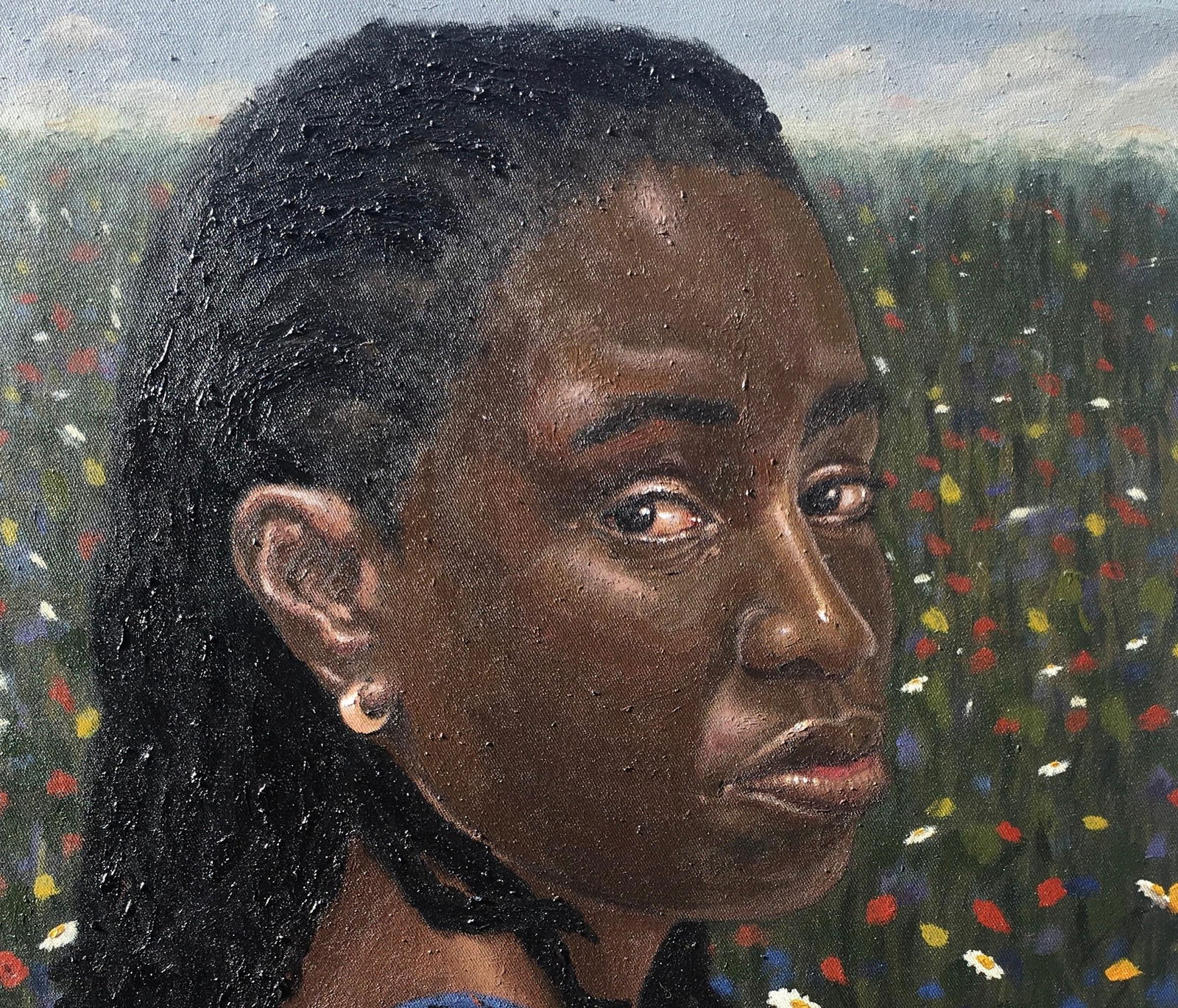Olamilekan Bello, Mature Lady - 21st Century, Contemporary, Figurative Portrait, Women, Nature, 2024 - 5