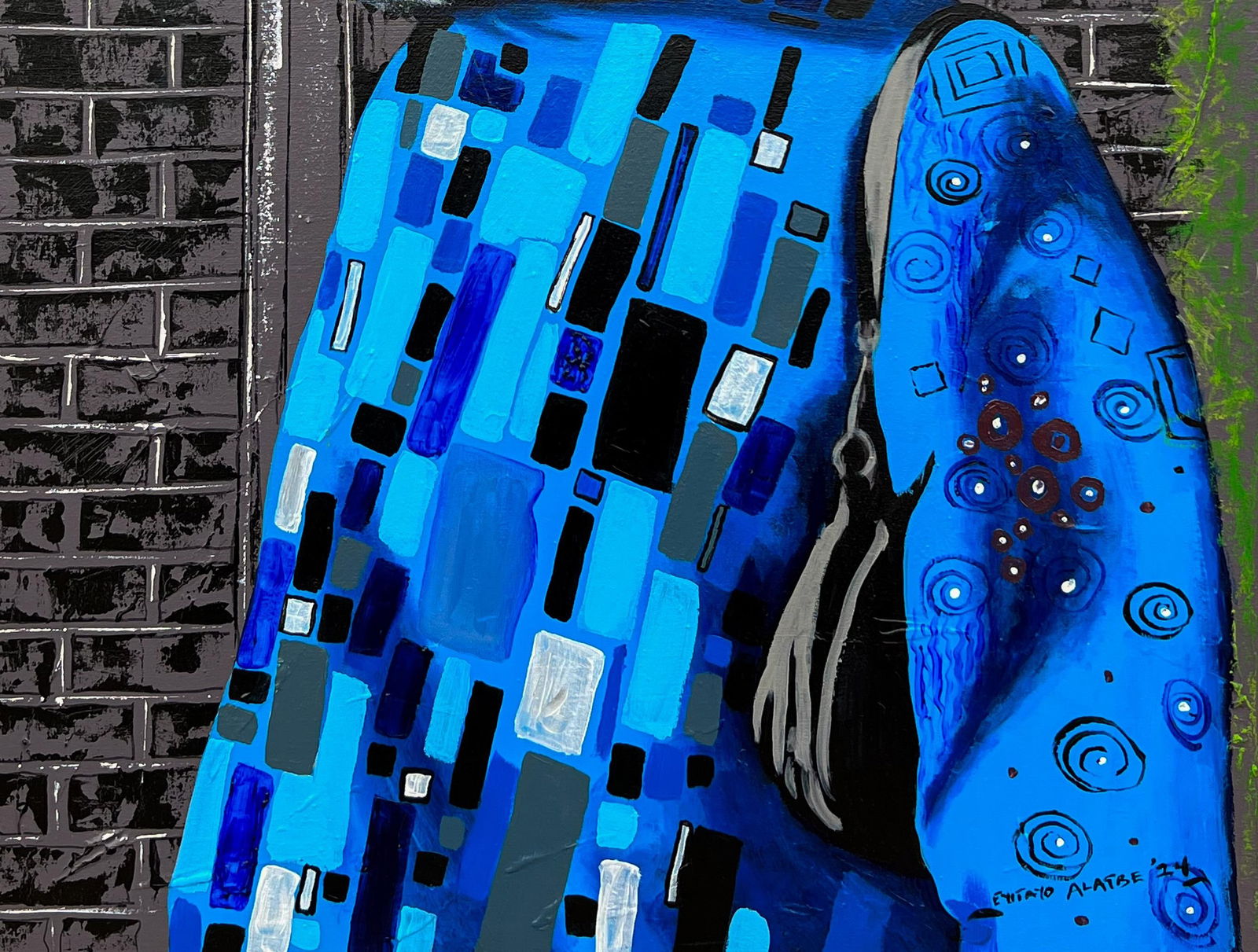 Eyitayo Alagbe , Finding Solace in Foreign Soil 1 - 21st Century, Contemporary, Portrait, Women, - 2