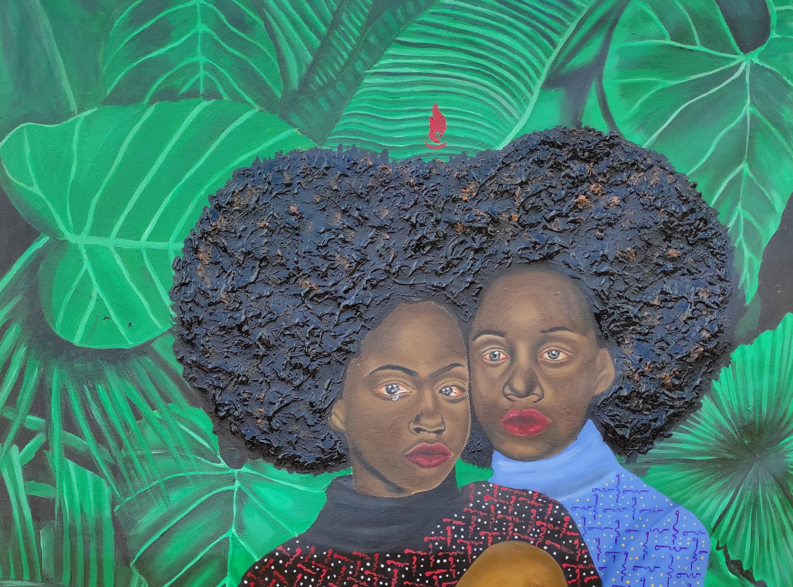 Olaosun Oluwapelumi, The Hands That Holds Me -21st Century, Contemporary, Figurative Portrait, - 2