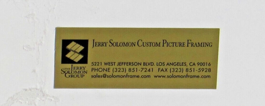 DAVID AZUZ At the Marketplace Signed/Numbered Lithograph $$Jerry Solomon Frame - 10