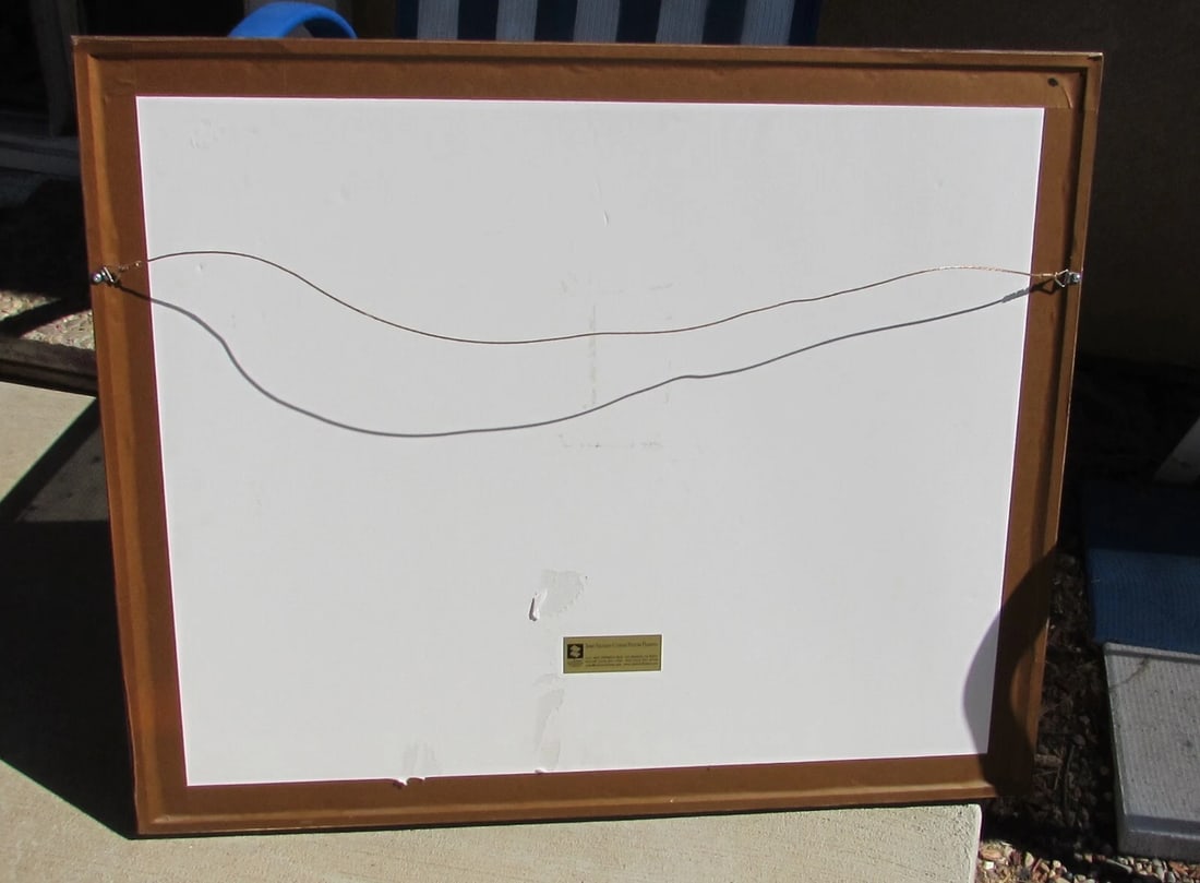 DAVID AZUZ At the Marketplace Signed/Numbered Lithograph $$Jerry Solomon Frame - 9