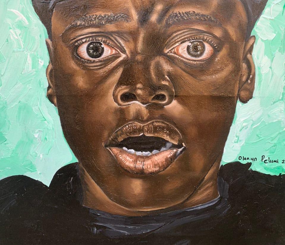 Olaosun Oluwapelumi, This Shall Pass 1 - 21st Century, Contemporary, Figurative Portrait, Men, - 10