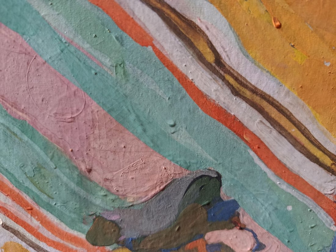 Oil painting Apple with grapes Unknown artist - 7