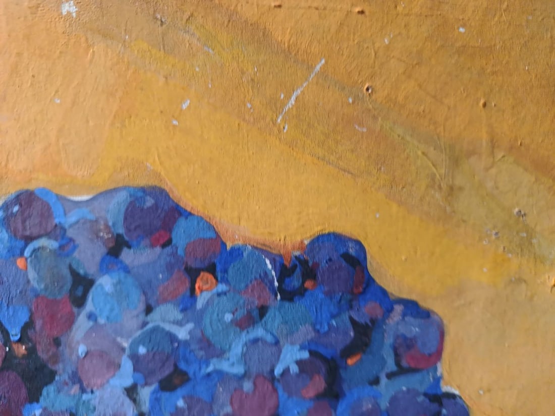 Oil painting Apple with grapes Unknown artist - 8