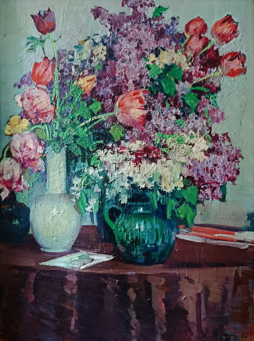 Oil painting Flowers from the garden Alexey Shovkunenko - 2