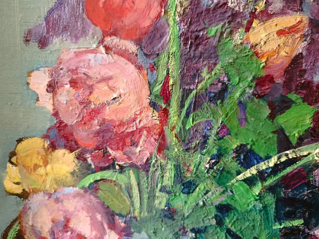 Oil painting Flowers from the garden Alexey Shovkunenko - 6