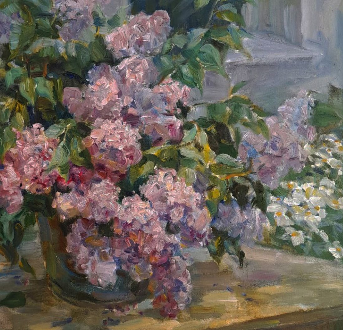 Oil painting Spring aroma that keeps peace at home Ivan Kovalenko - 5