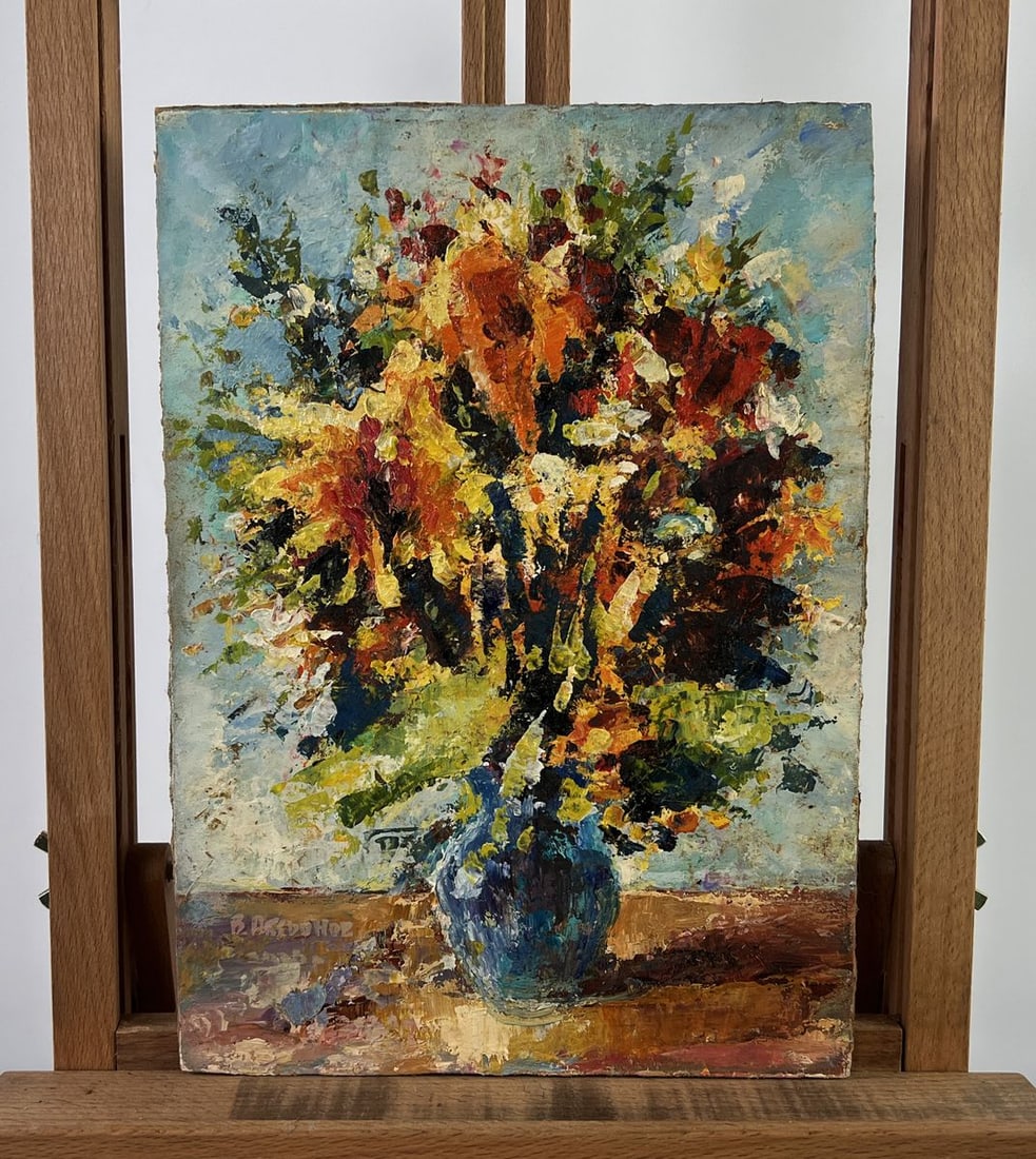 Oil painting A bouquet of bright flowers Vadim Aksenov (1 of 9)