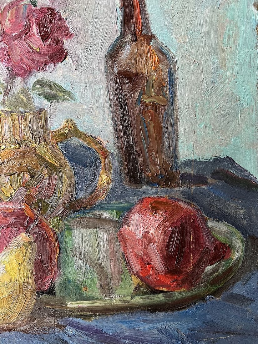 Oil painting Still life with chrysanthemums V. Mishurovsky - 10