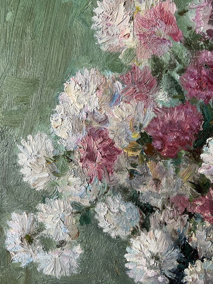 Oil painting Still life with chrysanthemums V. Mishurovsky - 3