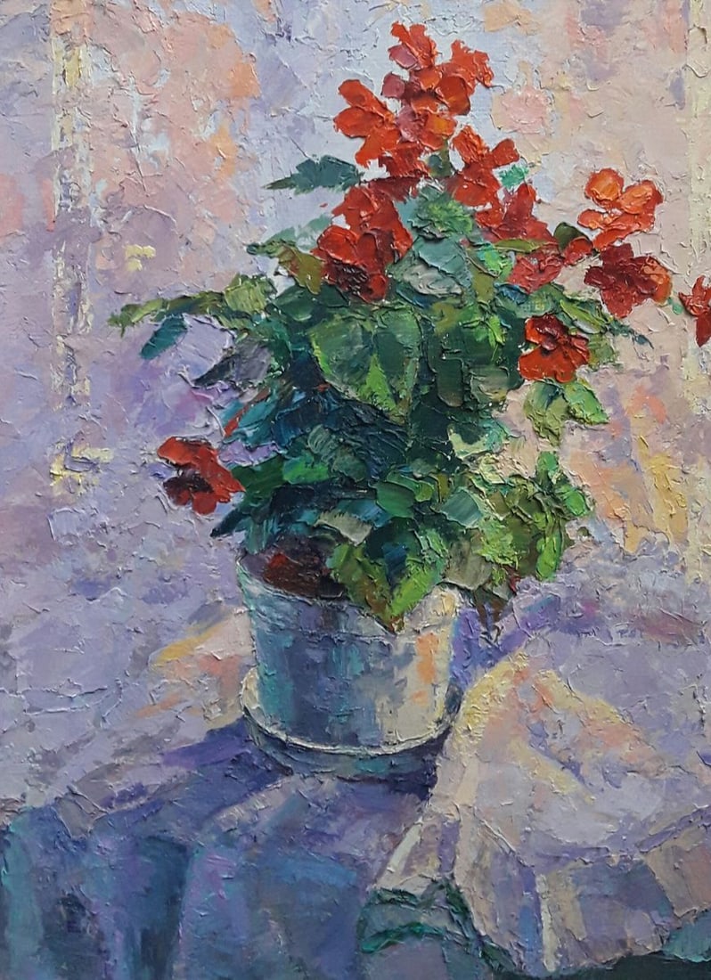 Oil painting Begonia Serdyuk Boris Petrovich - 3