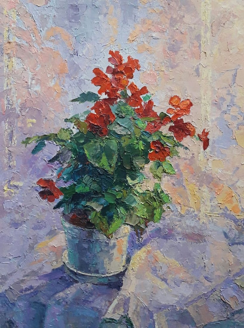 Oil painting Begonia Serdyuk Boris Petrovich - 4