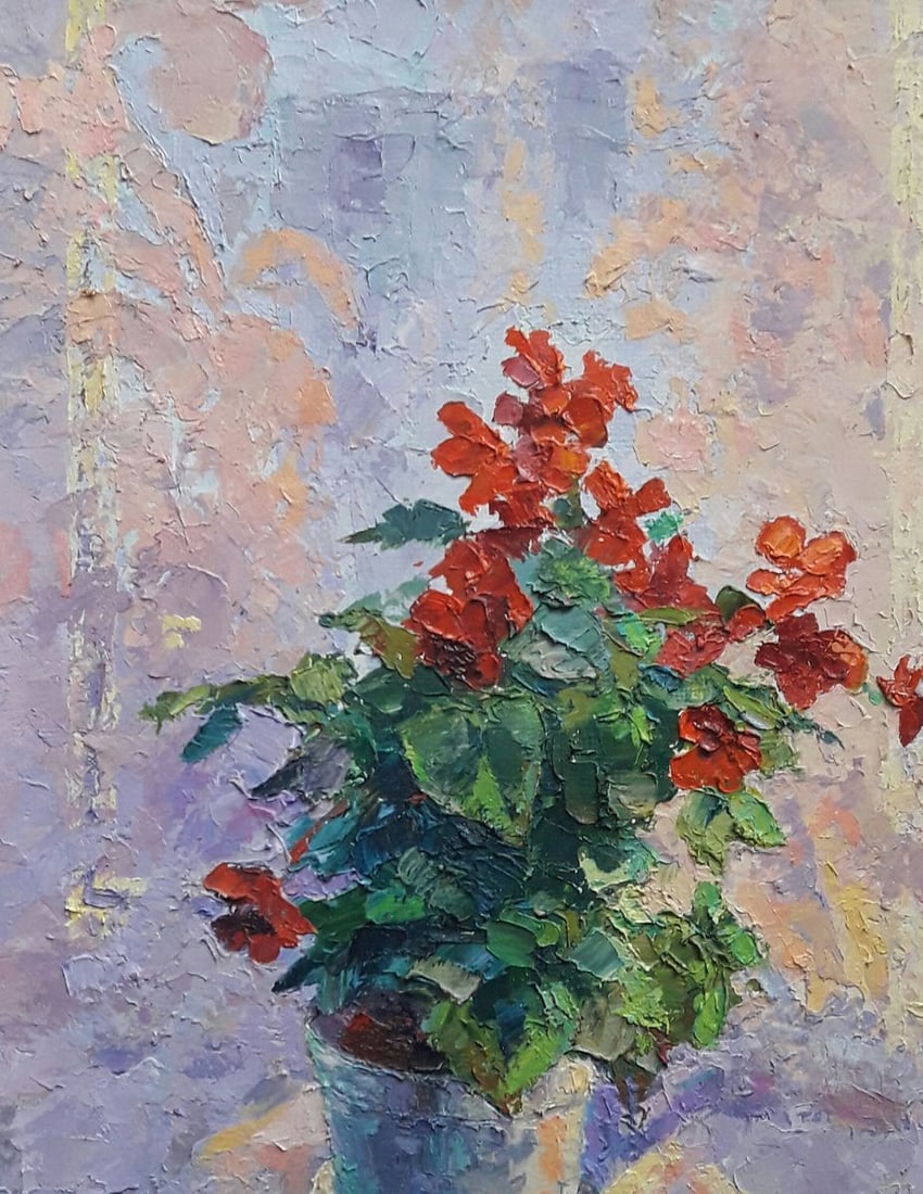 Oil painting Begonia Serdyuk Boris Petrovich - 5