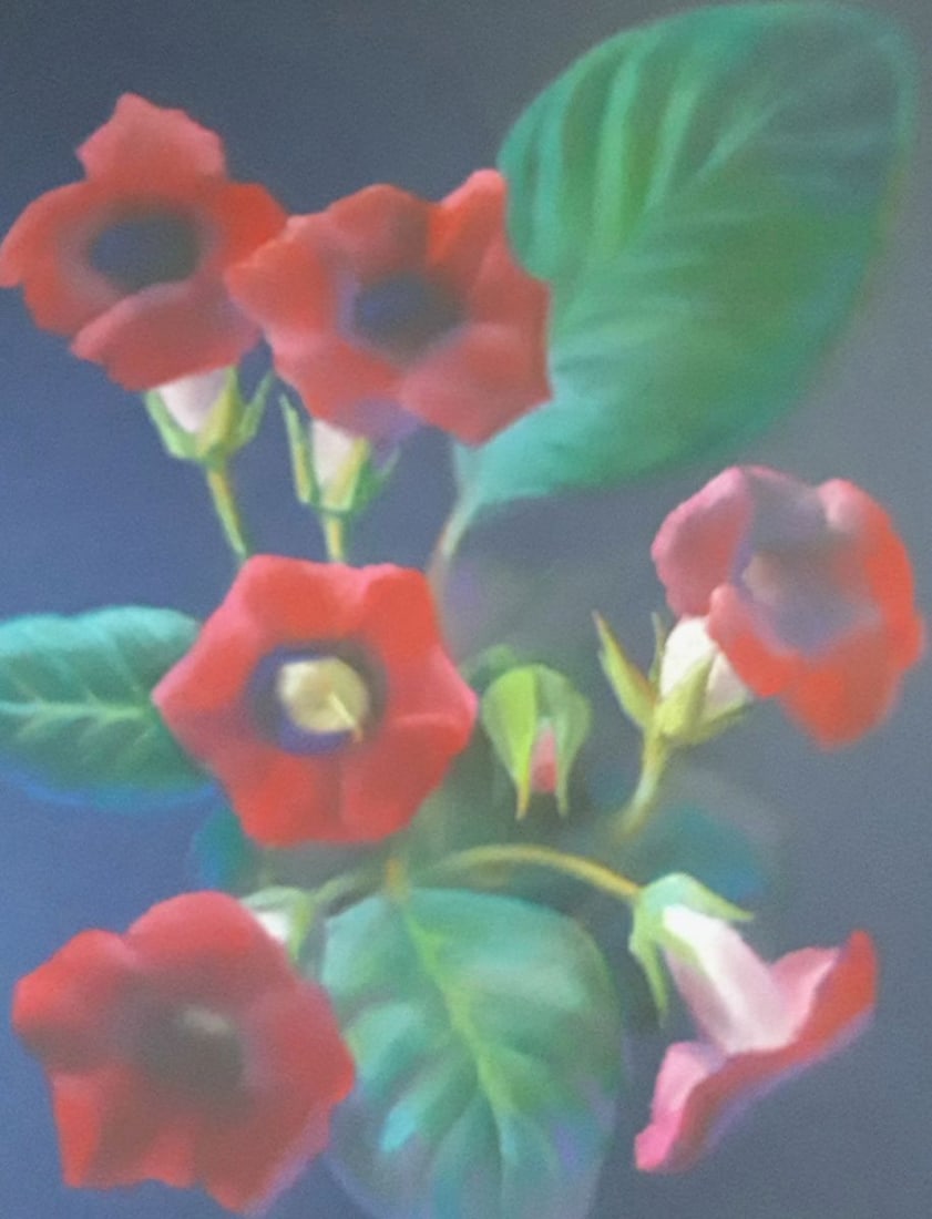 Pastel painting Gloxinia Serdyuk Boris Petrovich - 5