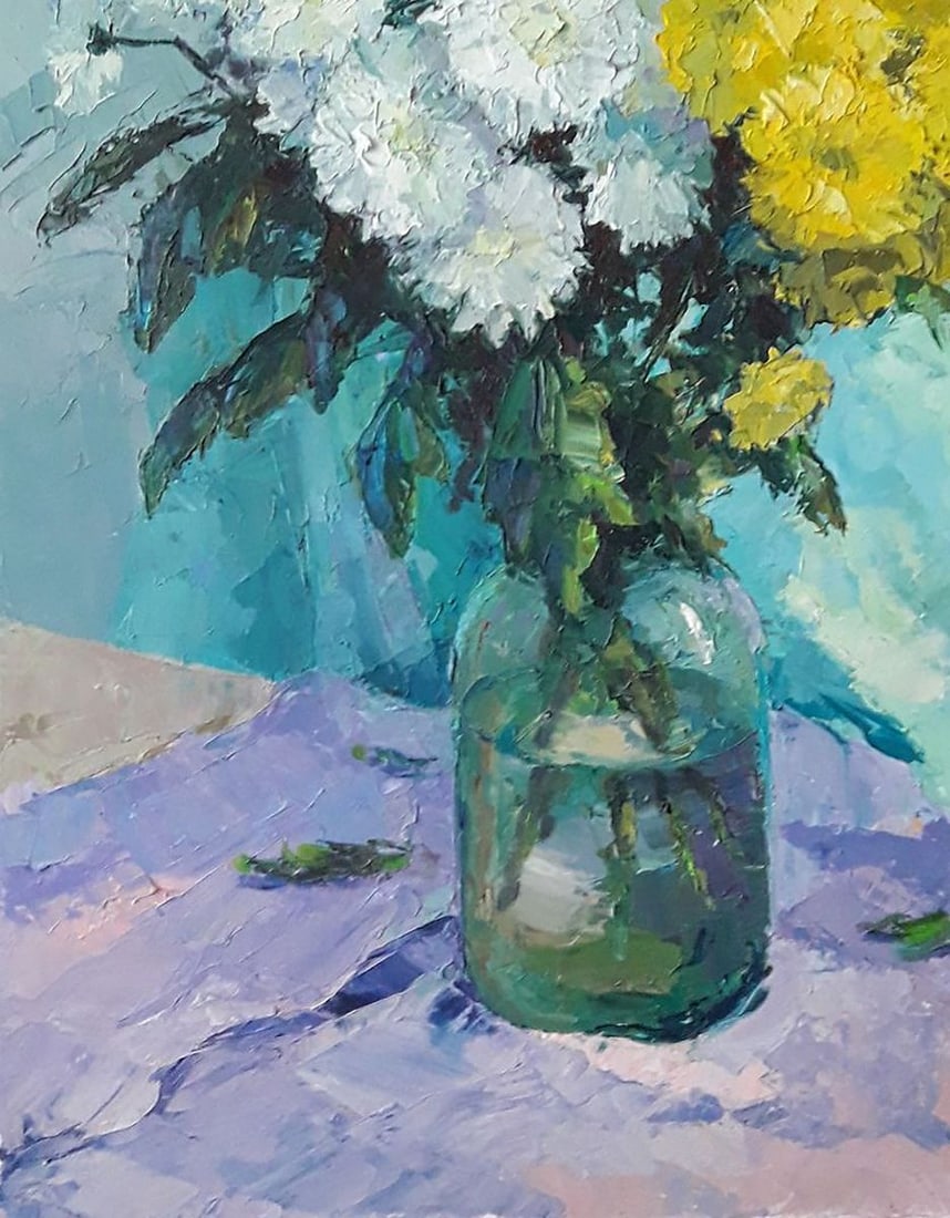 Oil painting Chrysanthemums Serdyuk Boris Petrovich - 4