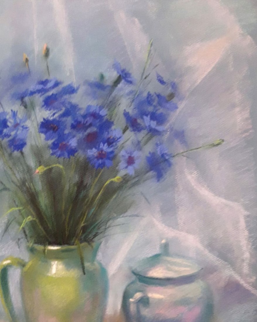 Pastel painting Cornflowers Serdyuk Boris Petrovich - 3