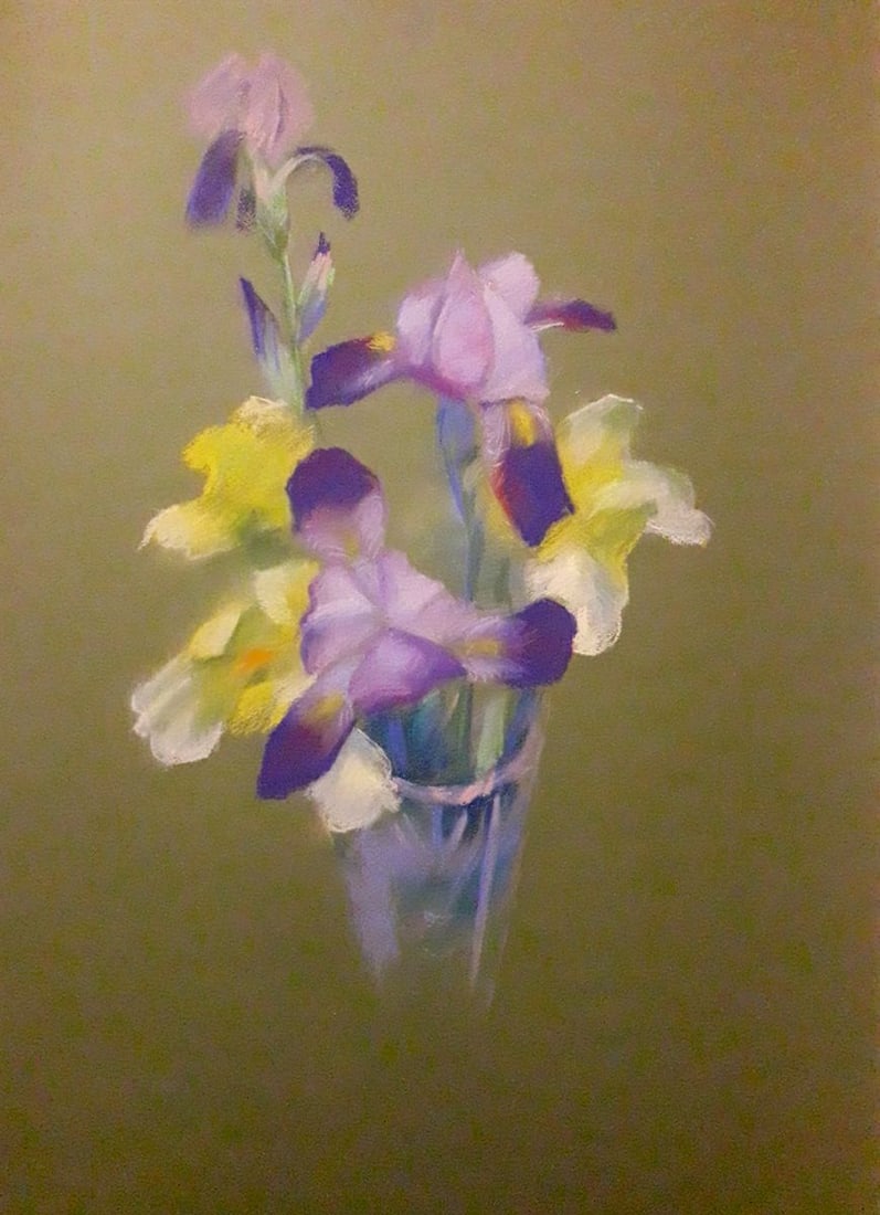 Pastel painting Gladiolus Serdyuk Boris Petrovich (1 of 5)