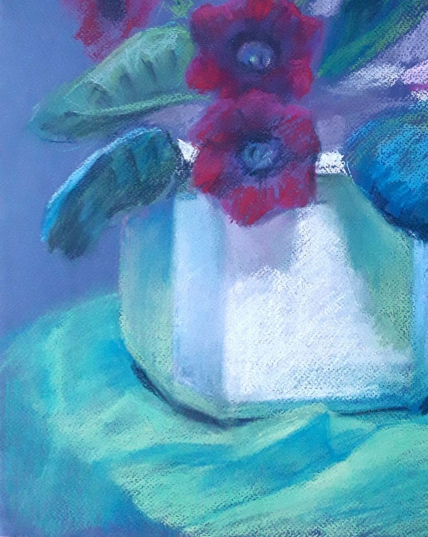 Pastel painting Gloxinia in a pot Serdyuk Boris Petrovich - 4