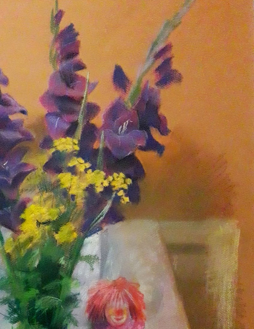 Pastel painting Still life with a clown Serdyuk Boris Petrovich - 3