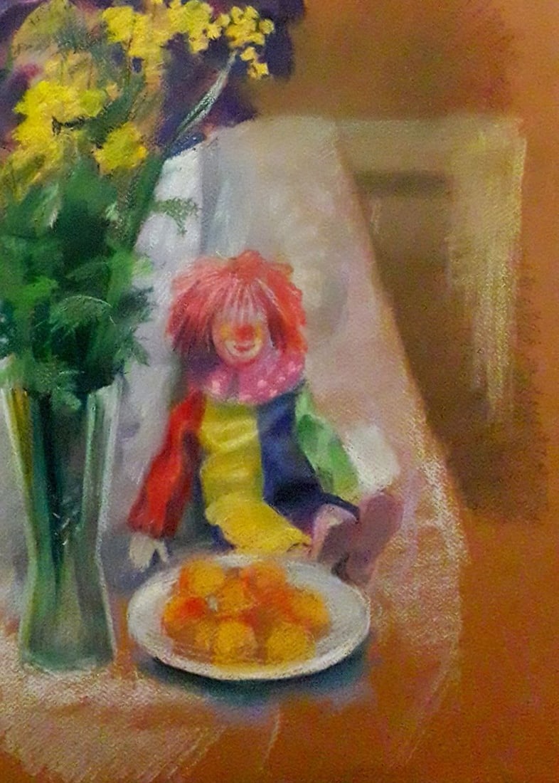 Pastel painting Still life with a clown Serdyuk Boris Petrovich - 5