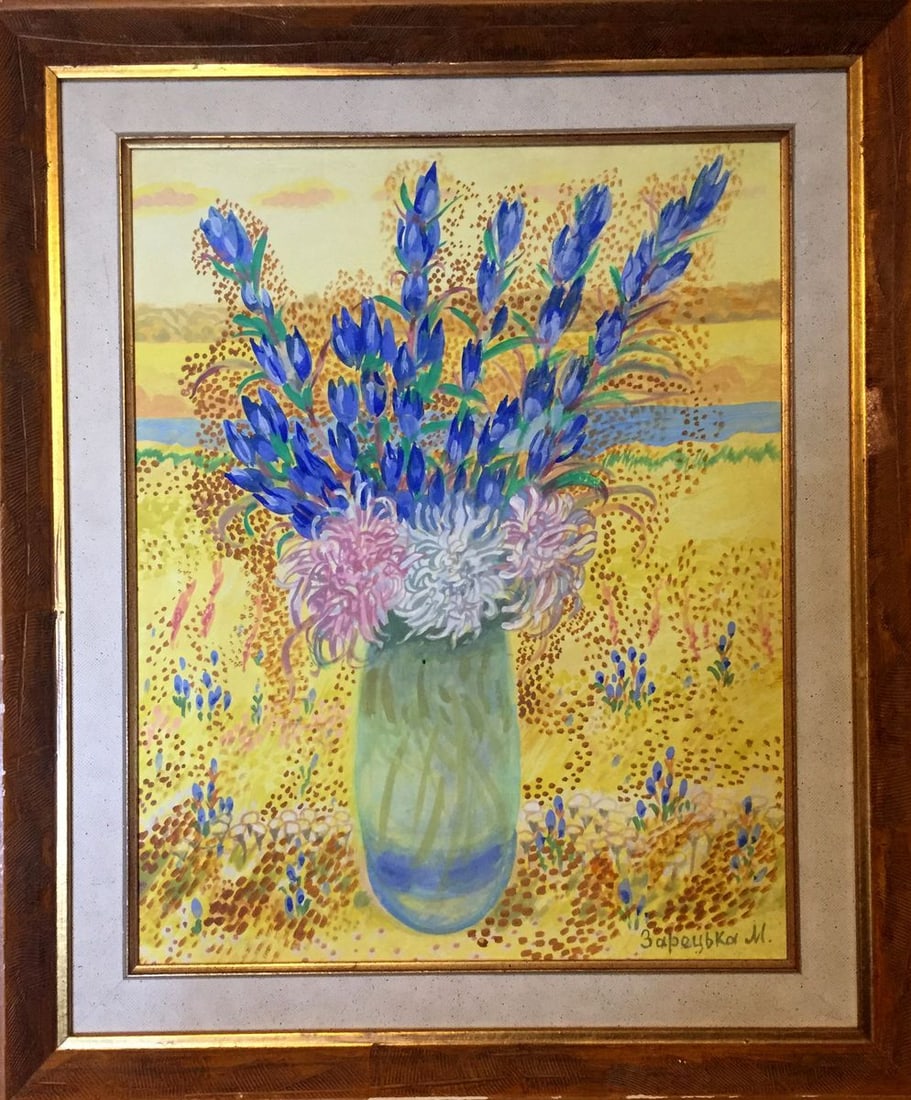 Gouache painting Autumn bouquet Zaretskaya-Grigoriev Maya (1 of 13)