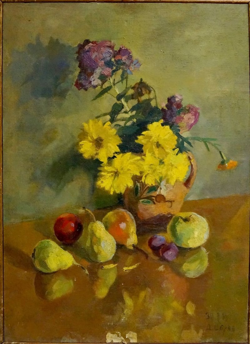 Oil painting Flowers D. Serov (1 of 8)
