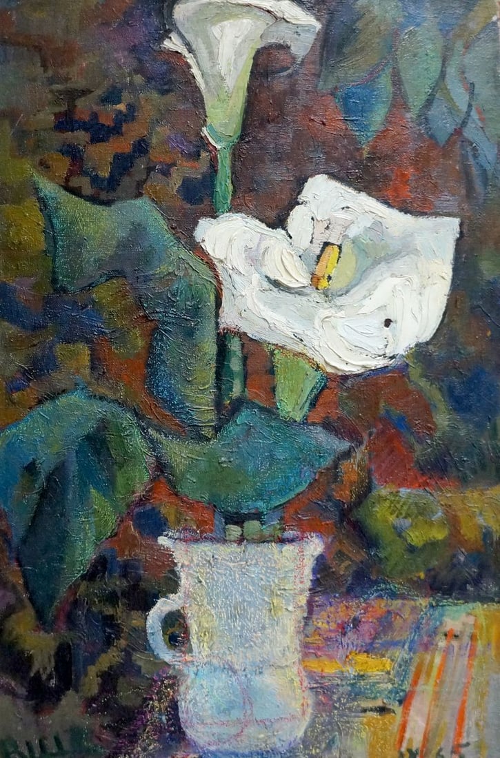 Oil painting Lilies Shevchuk Vasiliy Mikhaylovich: Title: Oil painting Lilies Shevchuk Vasiliy Mikhaylovich Description: No.Vern 791 *** ABOUT THIS PAINTING *** * TITLE: "Lilies" * ARTISTS: Shevchuk Vasiliy Mikhaylovich * SIZE: 52x78 cm/'20.47x30.70 i
