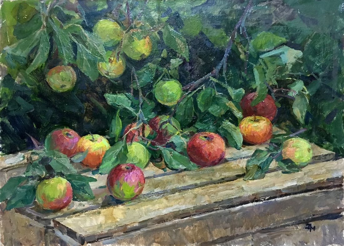 Oil painting Apples (1 of 10)