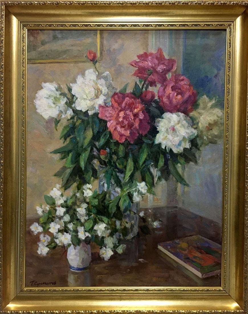 Oil painting Still life Sorokoletov Gavriil Vladimirovich: Title: Oil painting Still life Sorokoletov Gavriil Vladimirovich Description: No.Vern 823 *** ABOUT THIS PAINTING *** * TITLE: "Still life" * ARTISTS: Sorokoletov Gavriil Vladimirovich * SIZE: 72x56 c