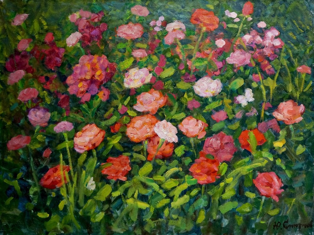 Oil painting Rose fields Smirnov Yuri Alexandrovich (1 of 8)
