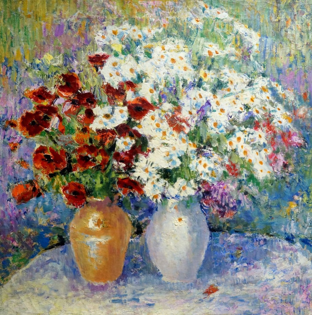 Oil painting Flowers (1 of 8)