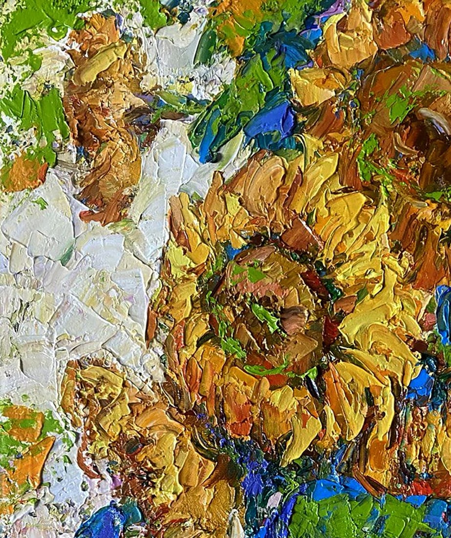 Oil painting Sunflowers Alex Kalenyuk - 4