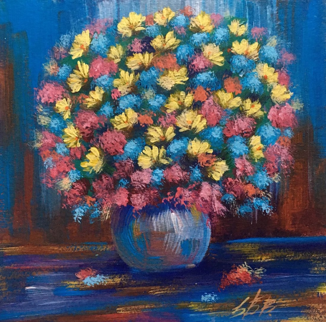 Oil painting Spring bouquet of flowers Zadorozhnya V. V.: Title: Oil painting Spring bouquet of flowers Zadorozhnya V. V. Description: No.AAA2539 *** ABOUT THIS PAINTING *** * TITLE: "Spring bouquet of flowers" * ARTISTS: Zadorozhnya V. V. * SIZE: 20x20 cm/'