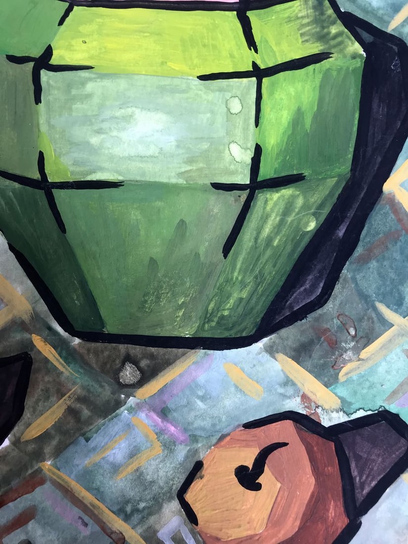 Gouache painting Apple cider Unknown artist - 10