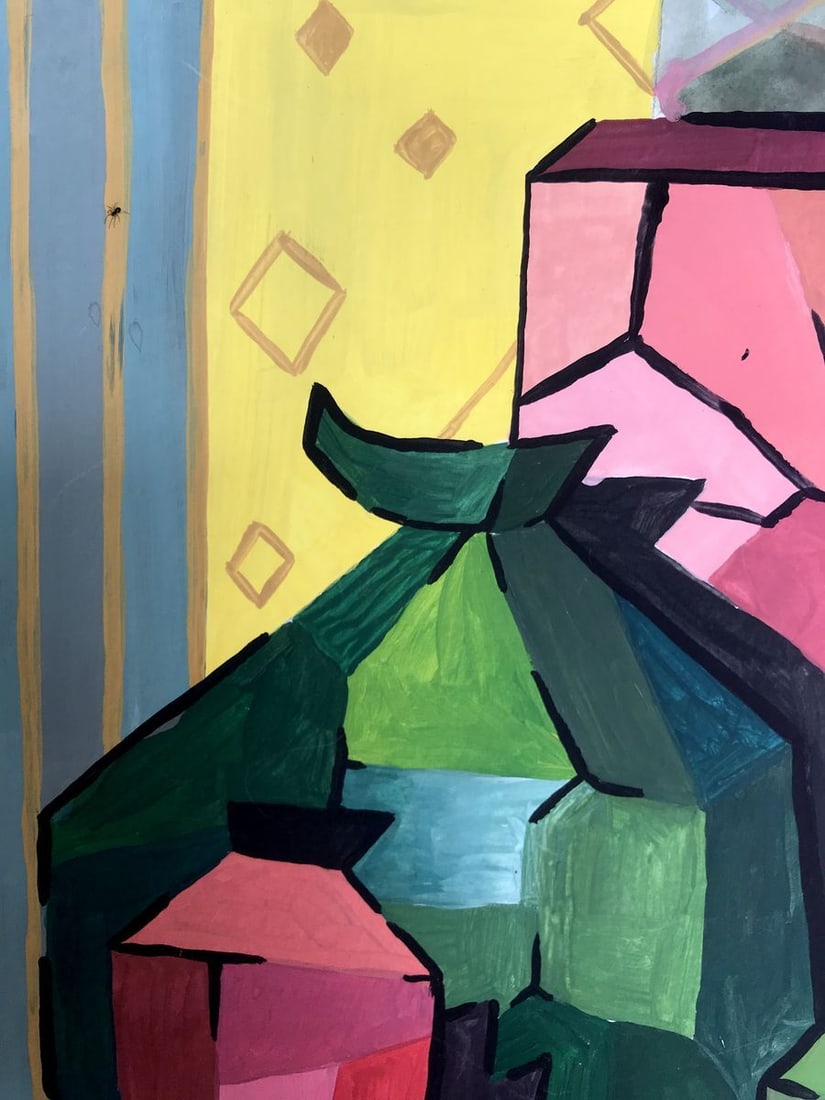 Gouache painting Apple cider Unknown artist - 4