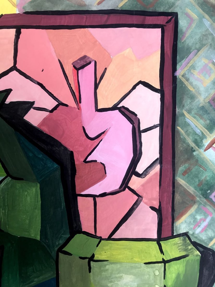 Gouache painting Apple cider Unknown artist - 5