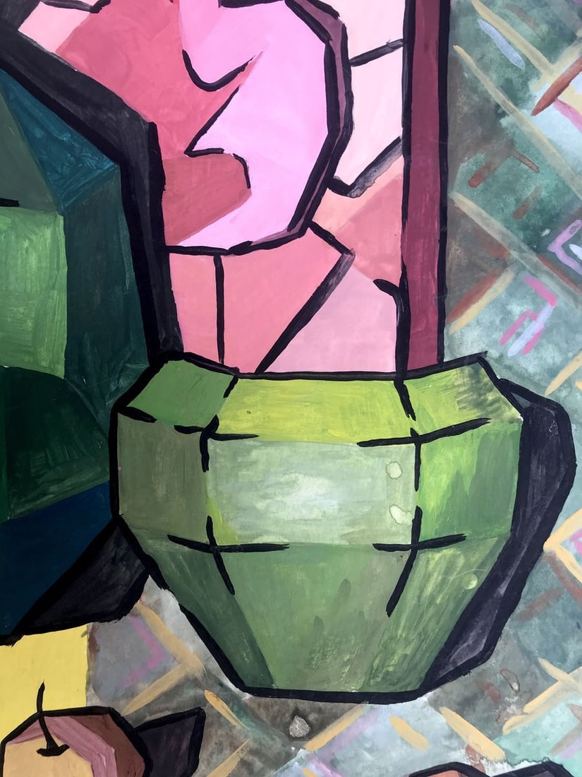 Gouache painting Apple cider Unknown artist - 7