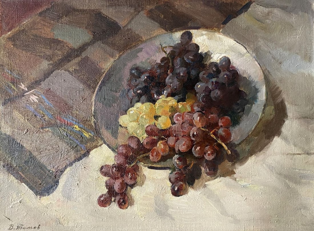 Oil painting Juicy grapes V. Tomov (1 of 10)