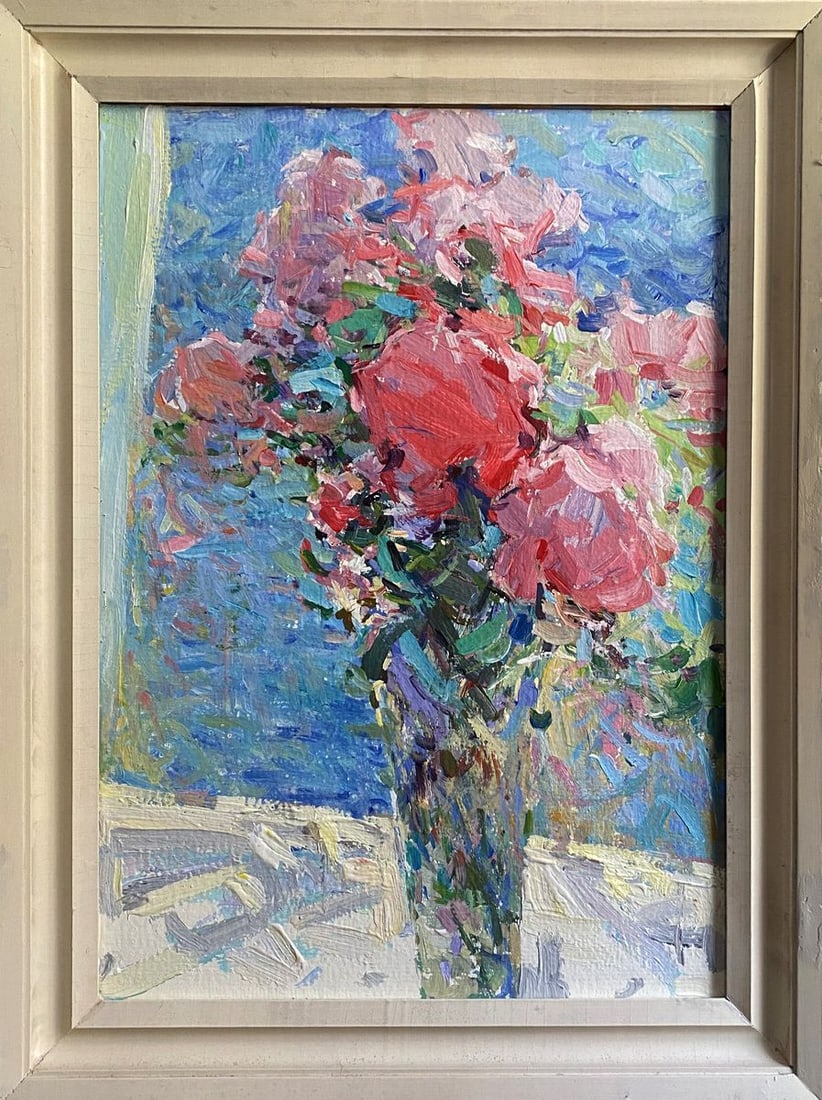 Oil painting Flowers in a vase Ryman Evgeny Nikolaevich (1 of 10)
