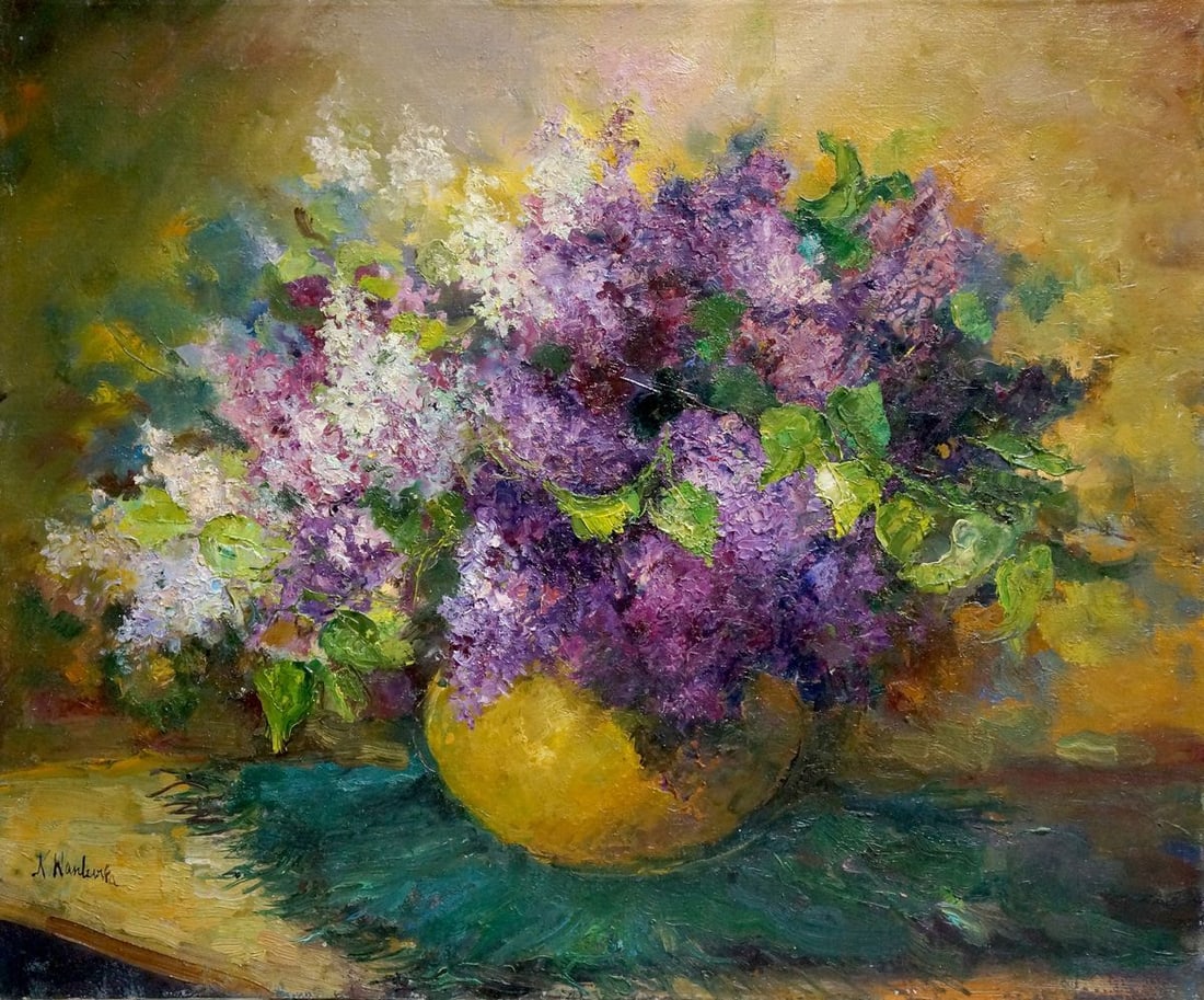 Oil painting Lilac K. Wasilewska (1 of 8)